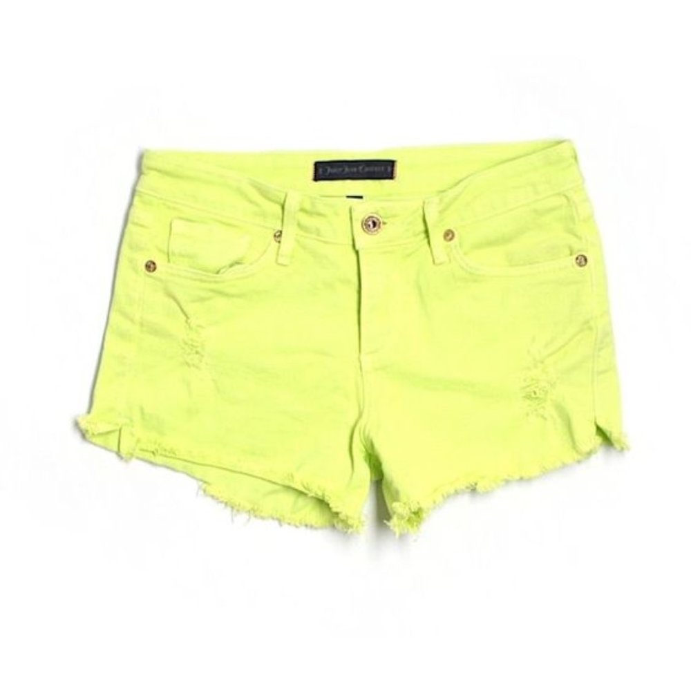 'Juicy Couture' Neon Green Jean Shorts (24)